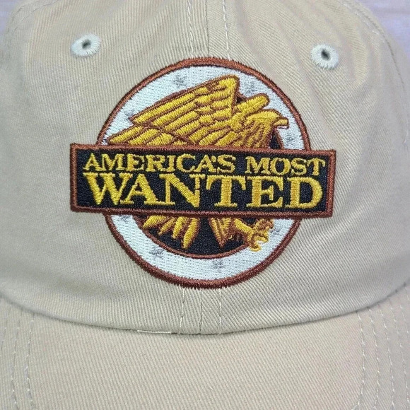 Vintage America's Most Wanted Strapback Cap Max Hat Beige AMW TV Show Adjustable - Picture 3 of 10